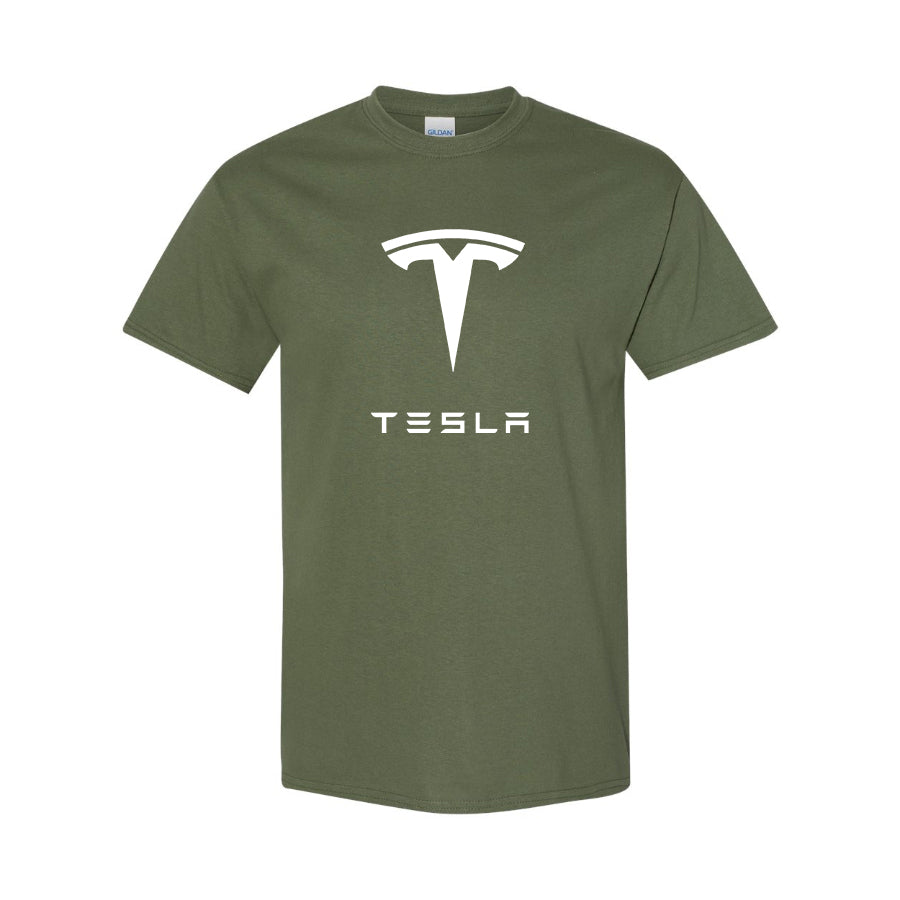 Youth Kids Tesla Motorsports Car Cotton T-Shirt