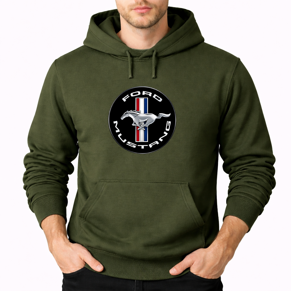 Men's Ford Mustang Motorsport Supercars Pullover Hoodie