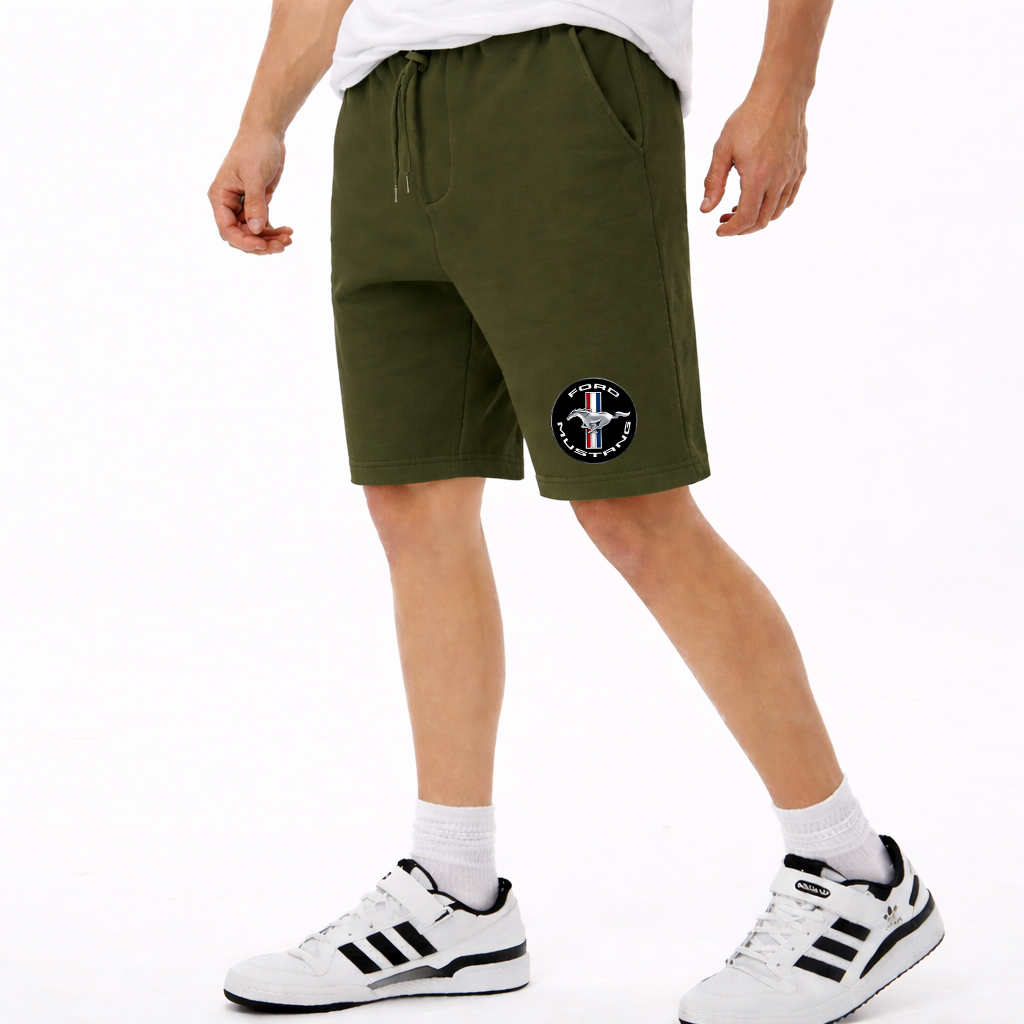 Men's Ford Mustang Motorsport Supercars Athletic Fleece Shorts