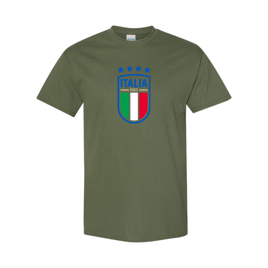 Men's Italy National Soccer Cotton T-Shirt