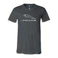 Men’s Jaguar Car Symbol - BELLA + CANVAS - Jersey V-Neck Tee - 3005