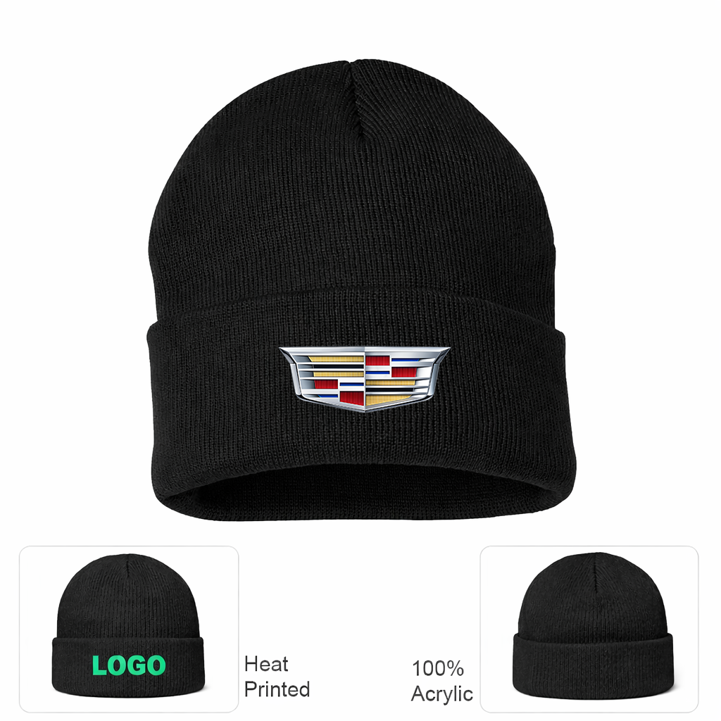 Cadillac Car Cuffed Beanie Hat