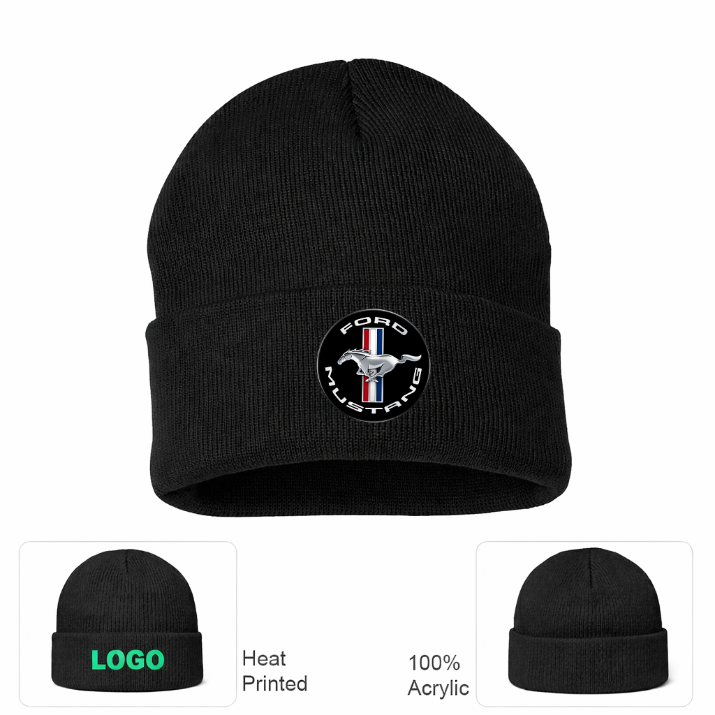 Ford Mustang Motorsport Car Beanie Hat