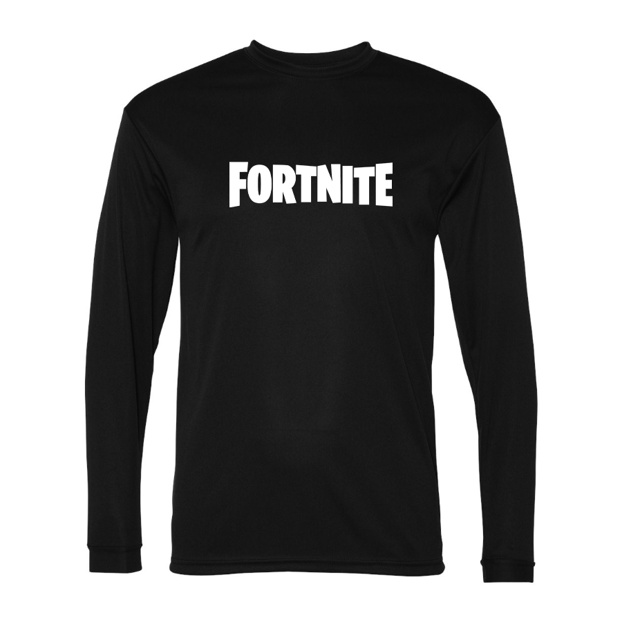 Men’s Fortnite Battle Royale Game-  Polyester Long Sleeve T-Shirt