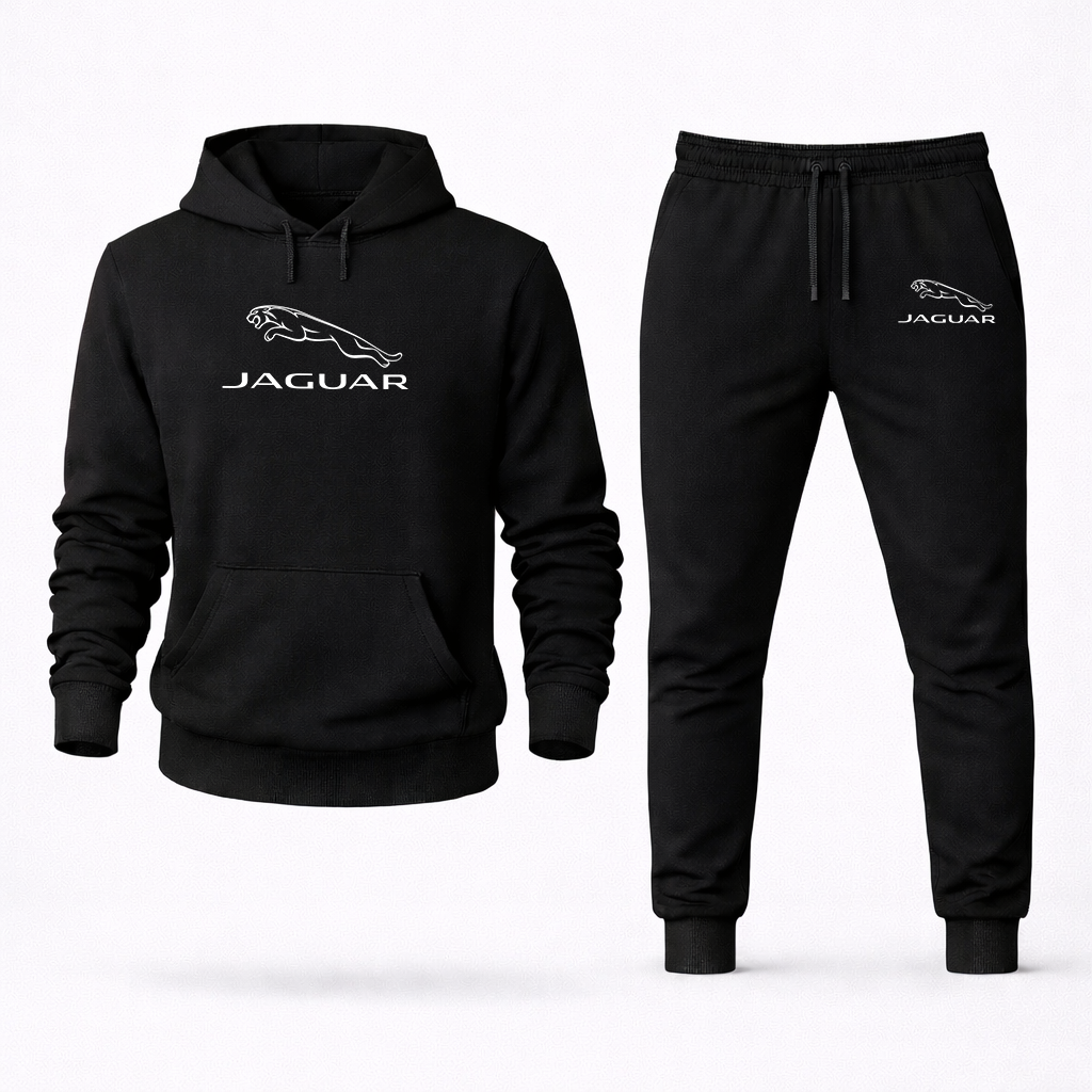 Men’s Jaguar Symbol Car Hoodie Joggers Set