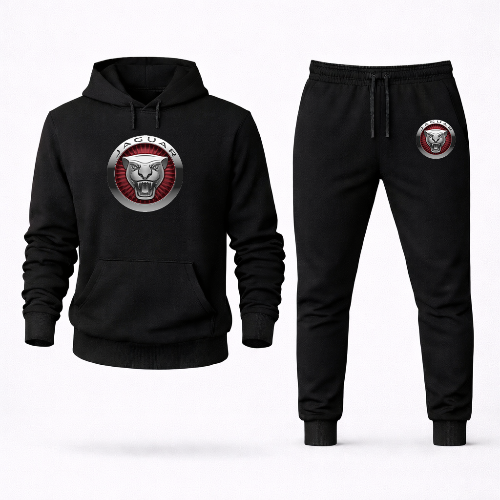 Men's Jaguar Motorsport Car Hoodie Joggers Set