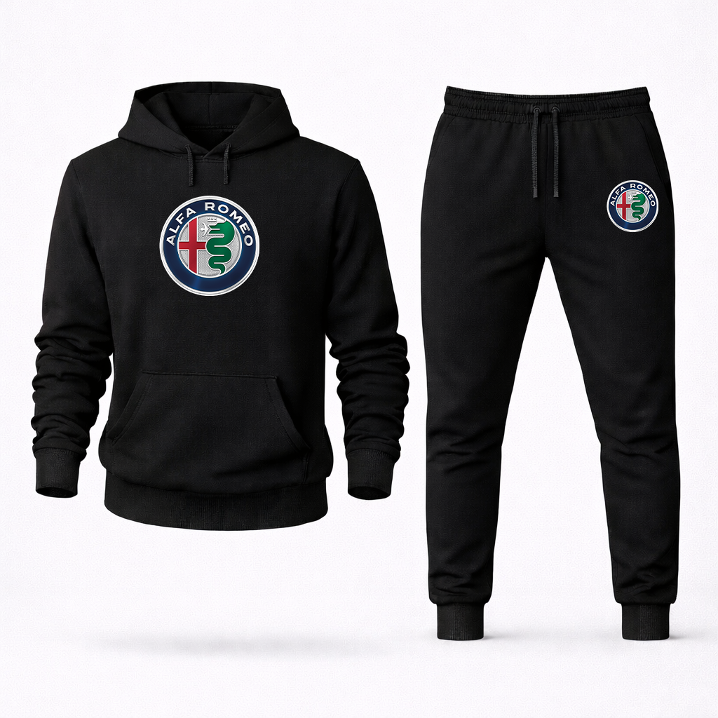 Men's Alfa Romeo Car Hoodie Joggers Set