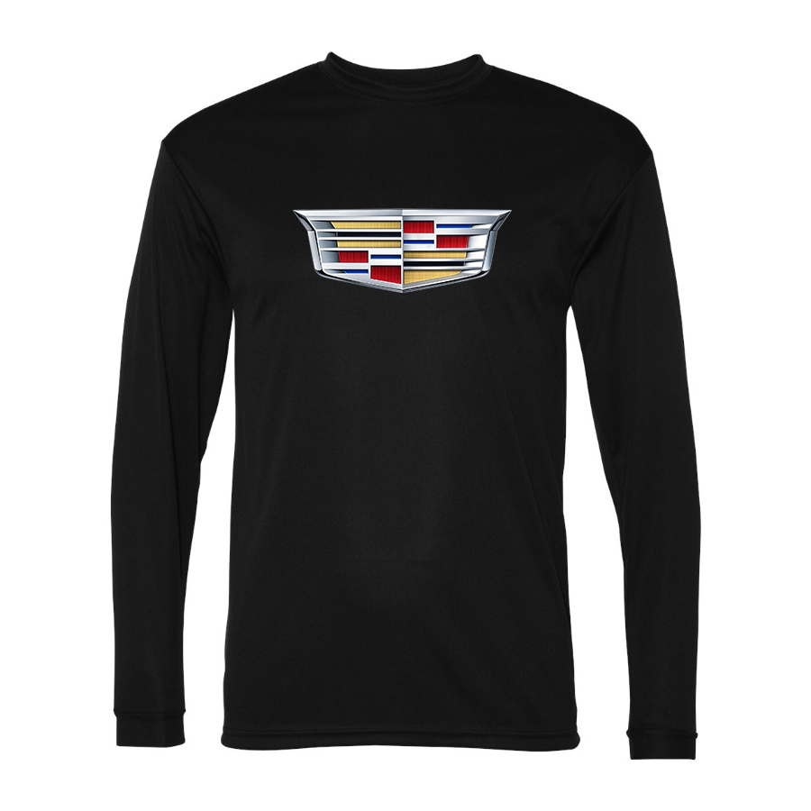 Men's Cadillac Car -  Polyester Long Sleeve T-Shirt