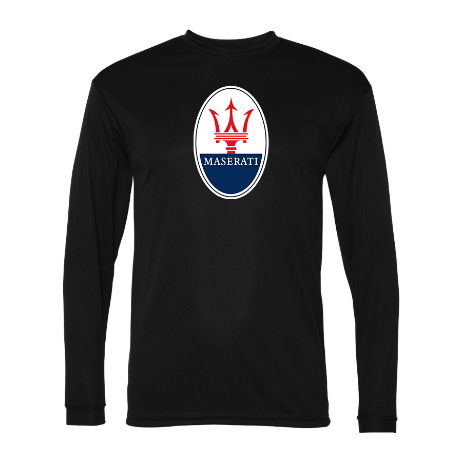 Men's Maserati Car -  Polyester Long Sleeve T-Shirt