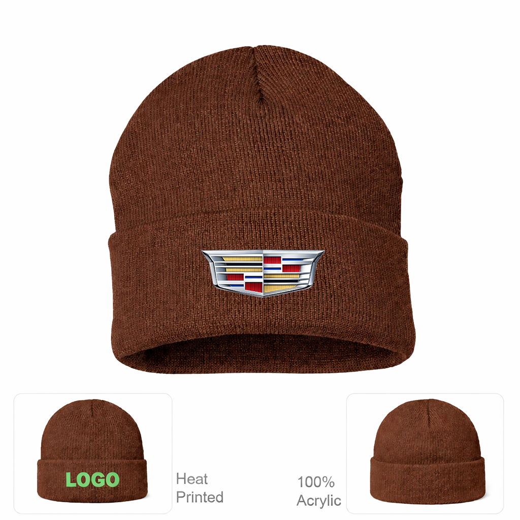 Cadillac Car Cuffed Beanie Hat