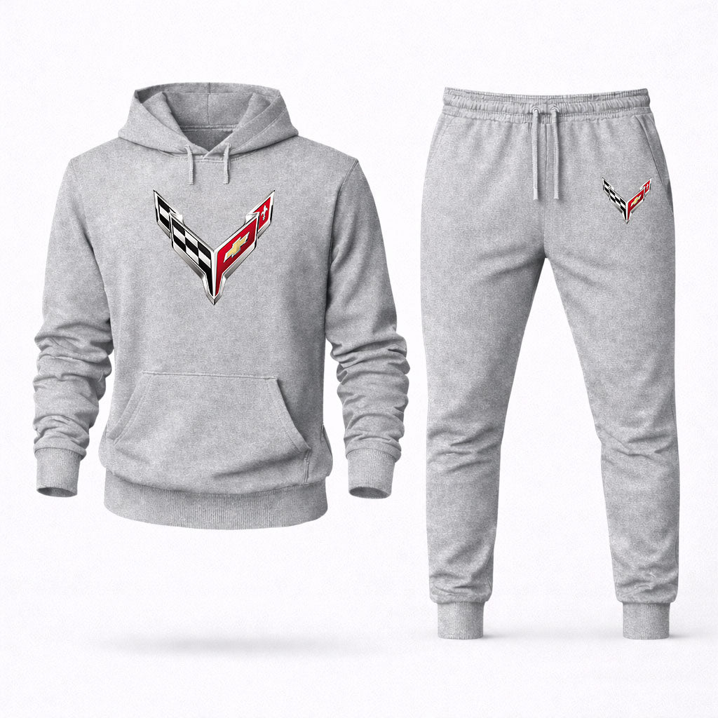Men's Chevrolet Corvette Pullover Hoodie Joggers Set