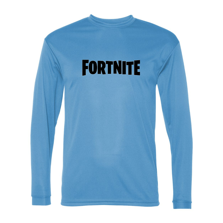 Men’s Fortnite Battle Royale Game-  Polyester Long Sleeve T-Shirt