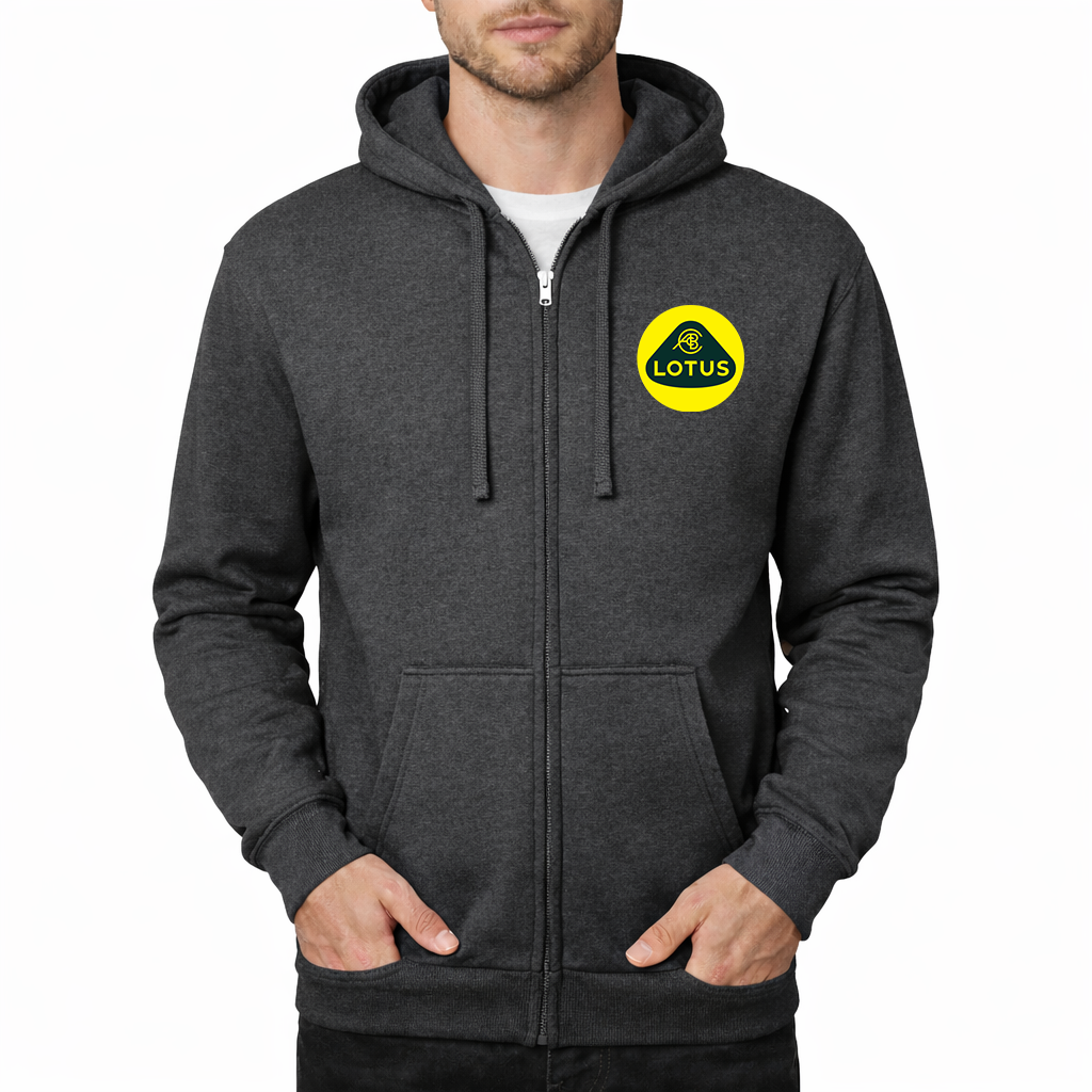 Men’s Lotus Car Zipper Hoodie