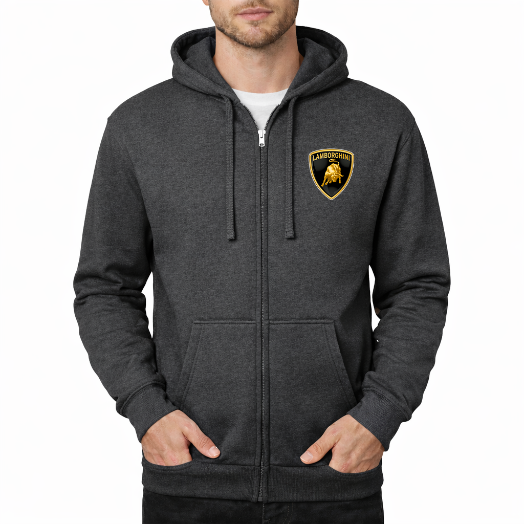 Men’s Lamborghini Car Zipper Hoodie