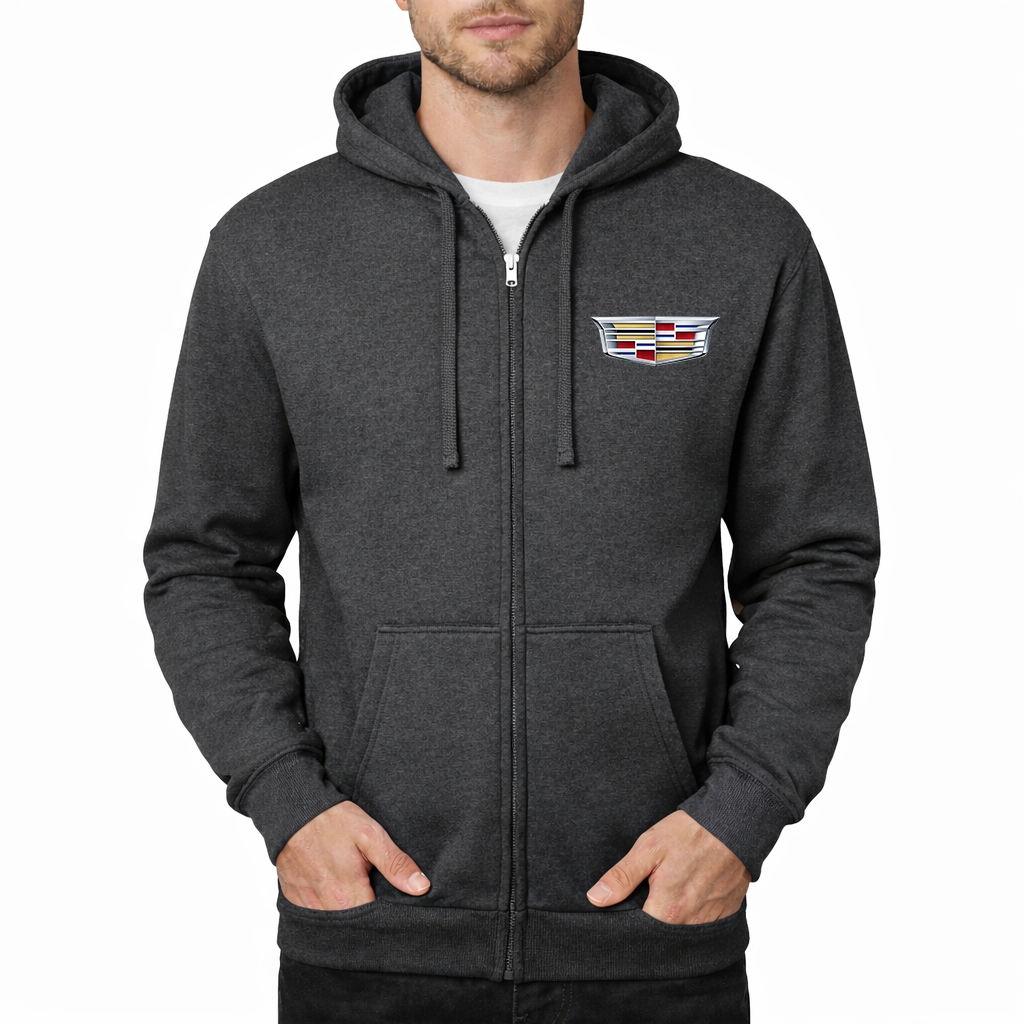 Men’s Cadillac Car Zipper Hoodie
