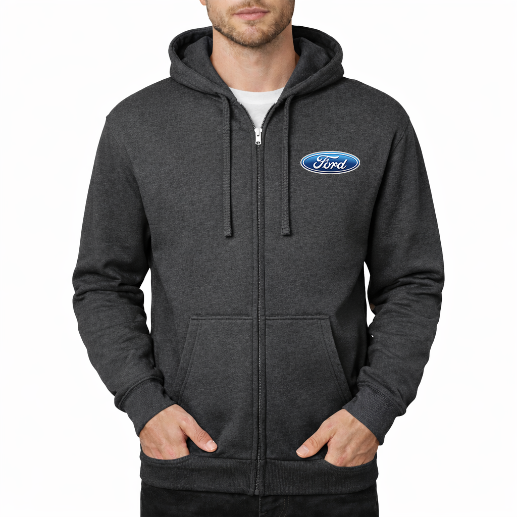 Men's Ford Car Zipper Hoodie