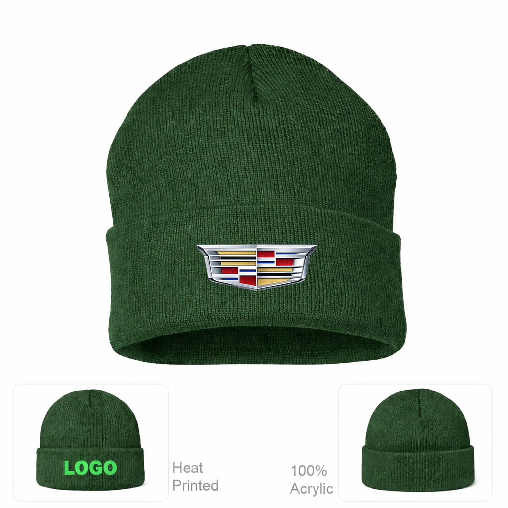Cadillac Car Cuffed Beanie Hat