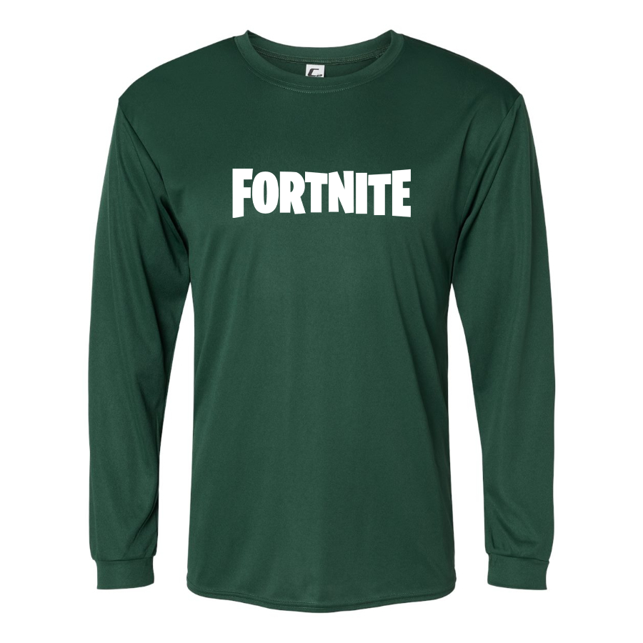 Men’s Fortnite Battle Royale Game-  Polyester Long Sleeve T-Shirt