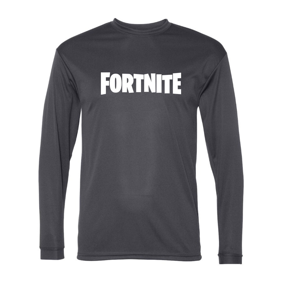 Men’s Fortnite Battle Royale Game-  Polyester Long Sleeve T-Shirt