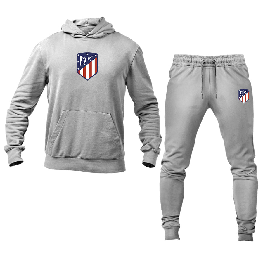 Men's Atletico Madrid FC Logo Hoodie Joggers Set
