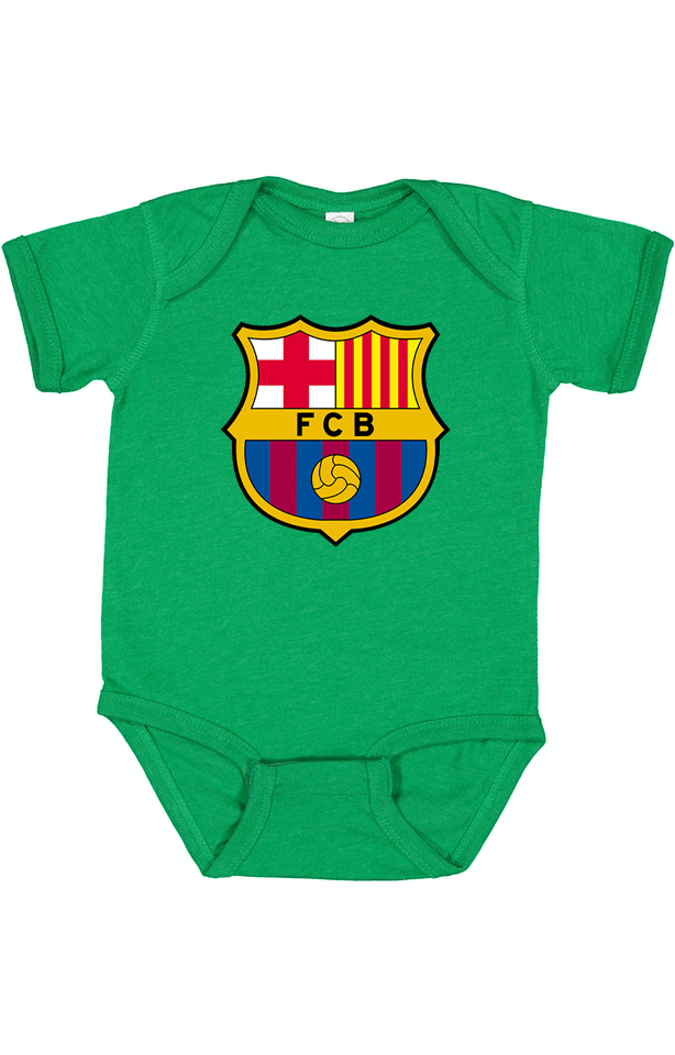 Baby F.C. Barcelona Soccer Romper Onesie