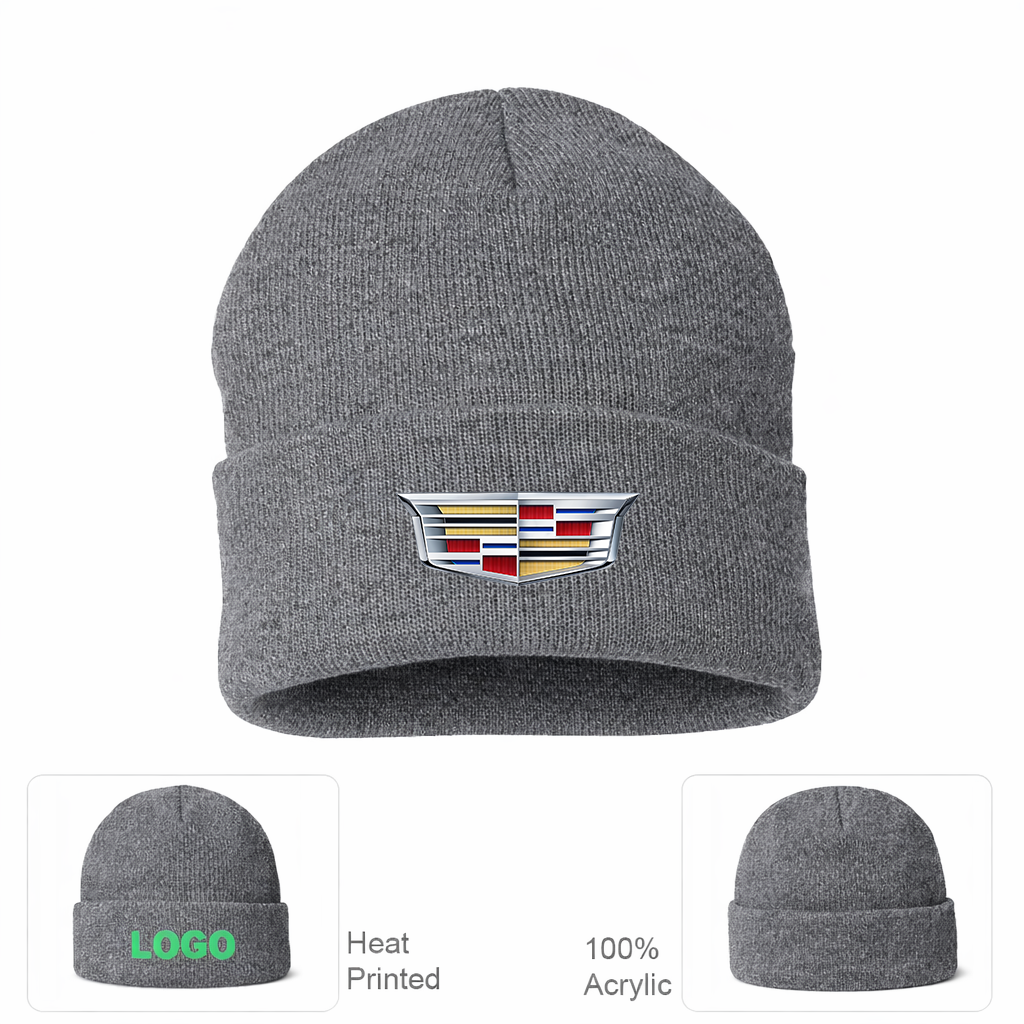 Cadillac Car Cuffed Beanie Hat