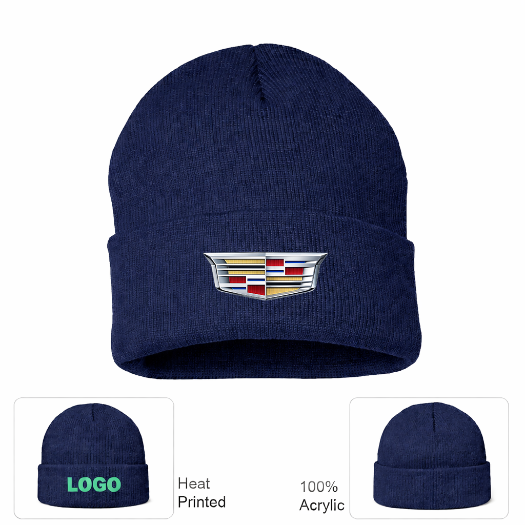 Cadillac Car Cuffed Beanie Hat