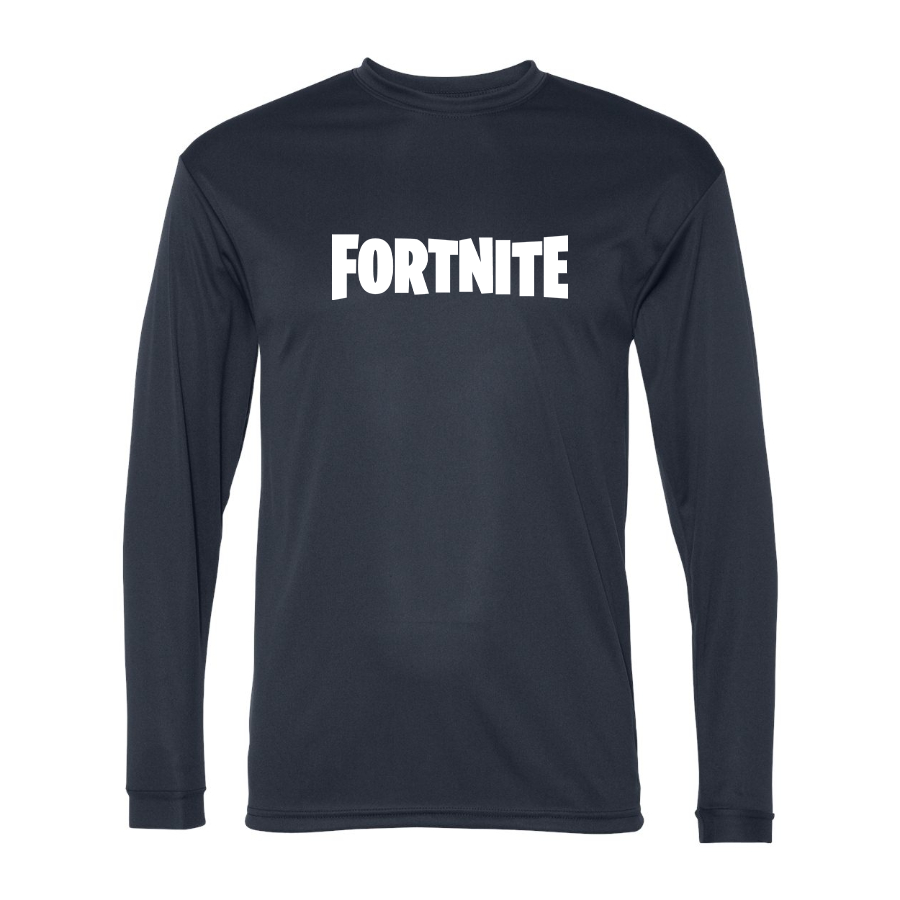 Men’s Fortnite Battle Royale Game-  Polyester Long Sleeve T-Shirt