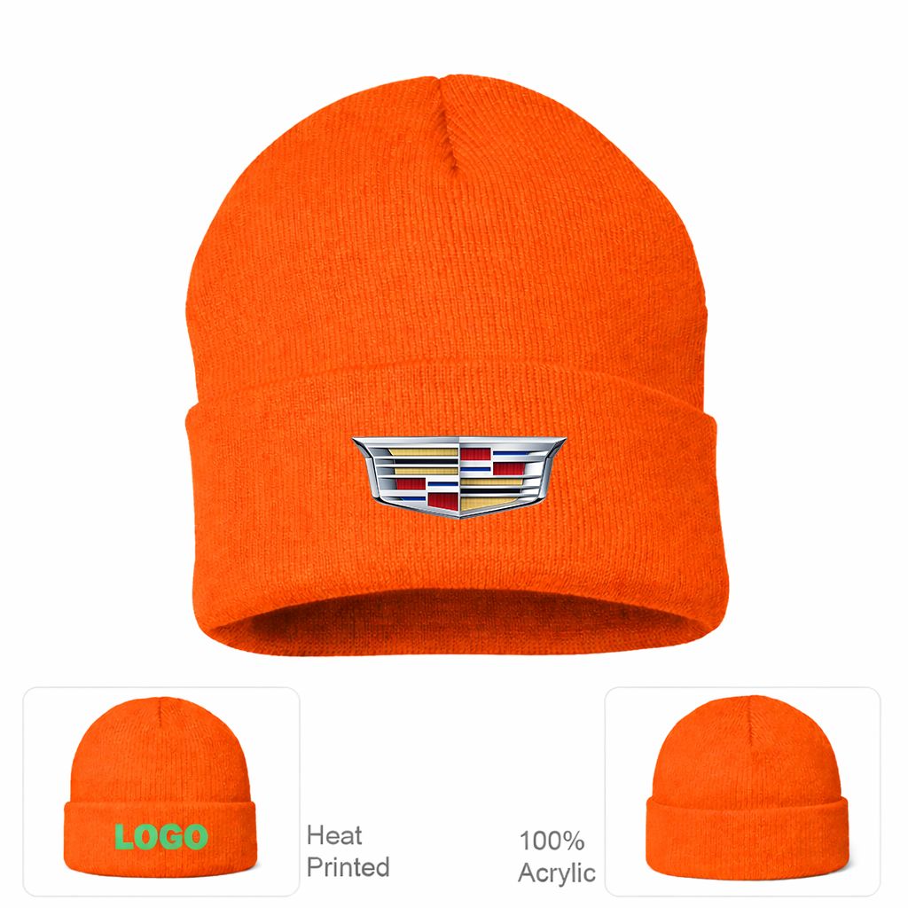 Cadillac Car Cuffed Beanie Hat