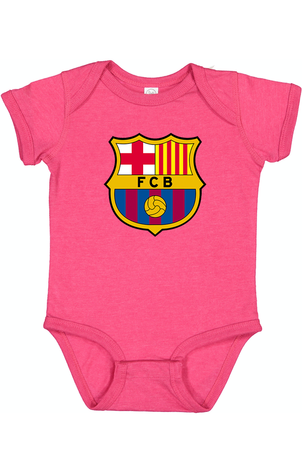 Baby F.C. Barcelona Soccer Romper Onesie