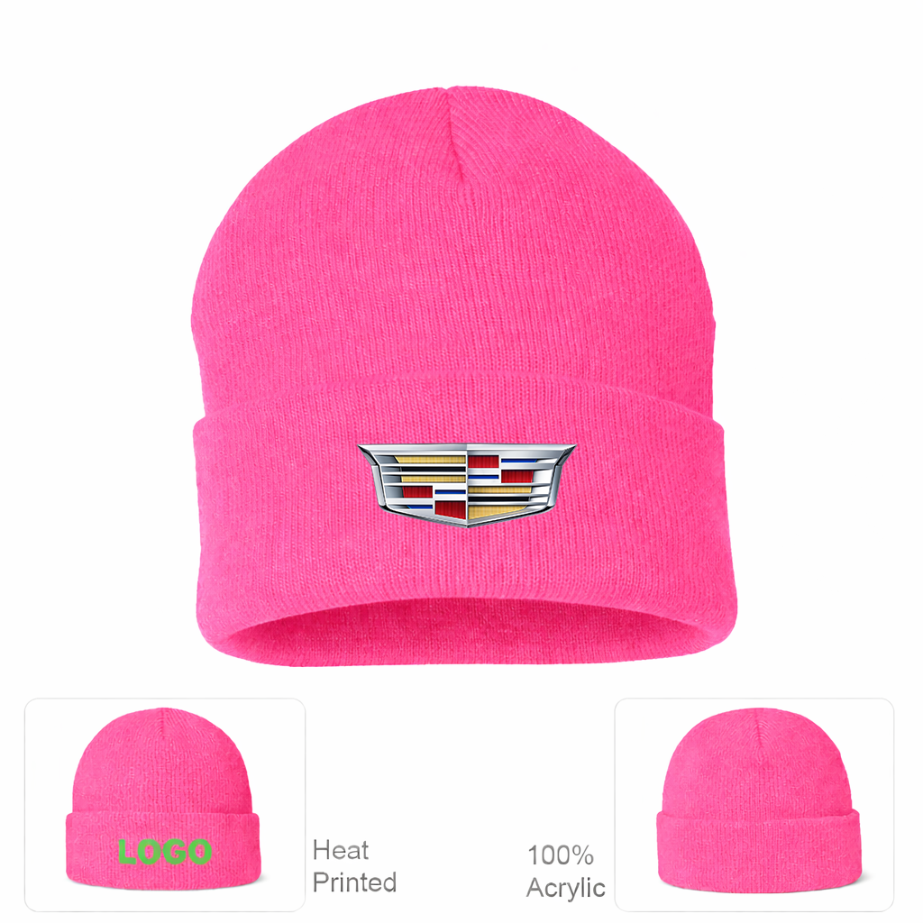 Cadillac Car Cuffed Beanie Hat