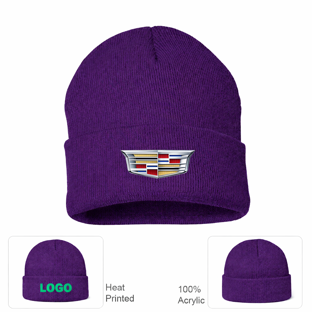 Cadillac Car Cuffed Beanie Hat