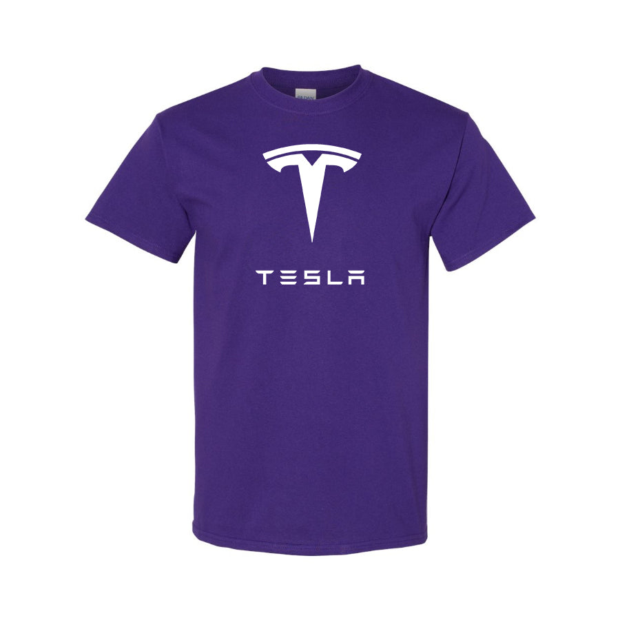 Youth Kids Tesla Motorsports Car Cotton T-Shirt