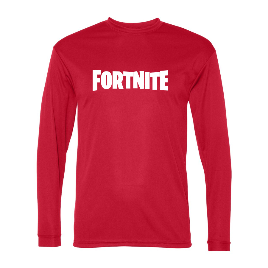 Men’s Fortnite Battle Royale Game-  Polyester Long Sleeve T-Shirt