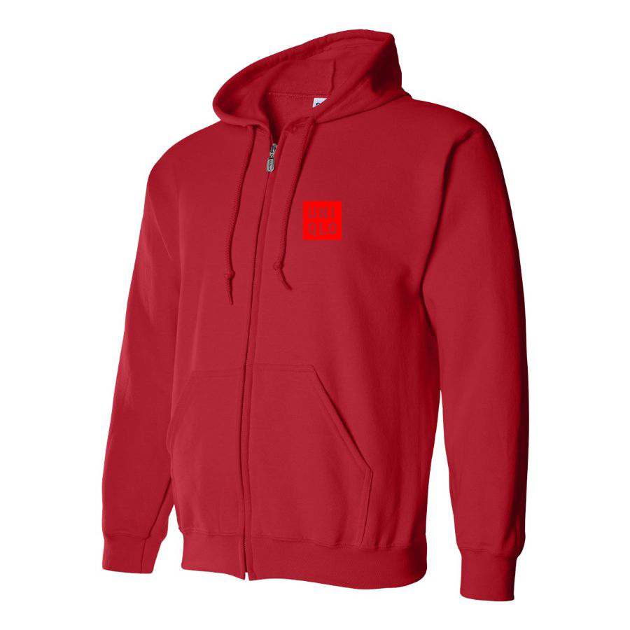 Men's Uniqlo Logo  Zipper Hoodie