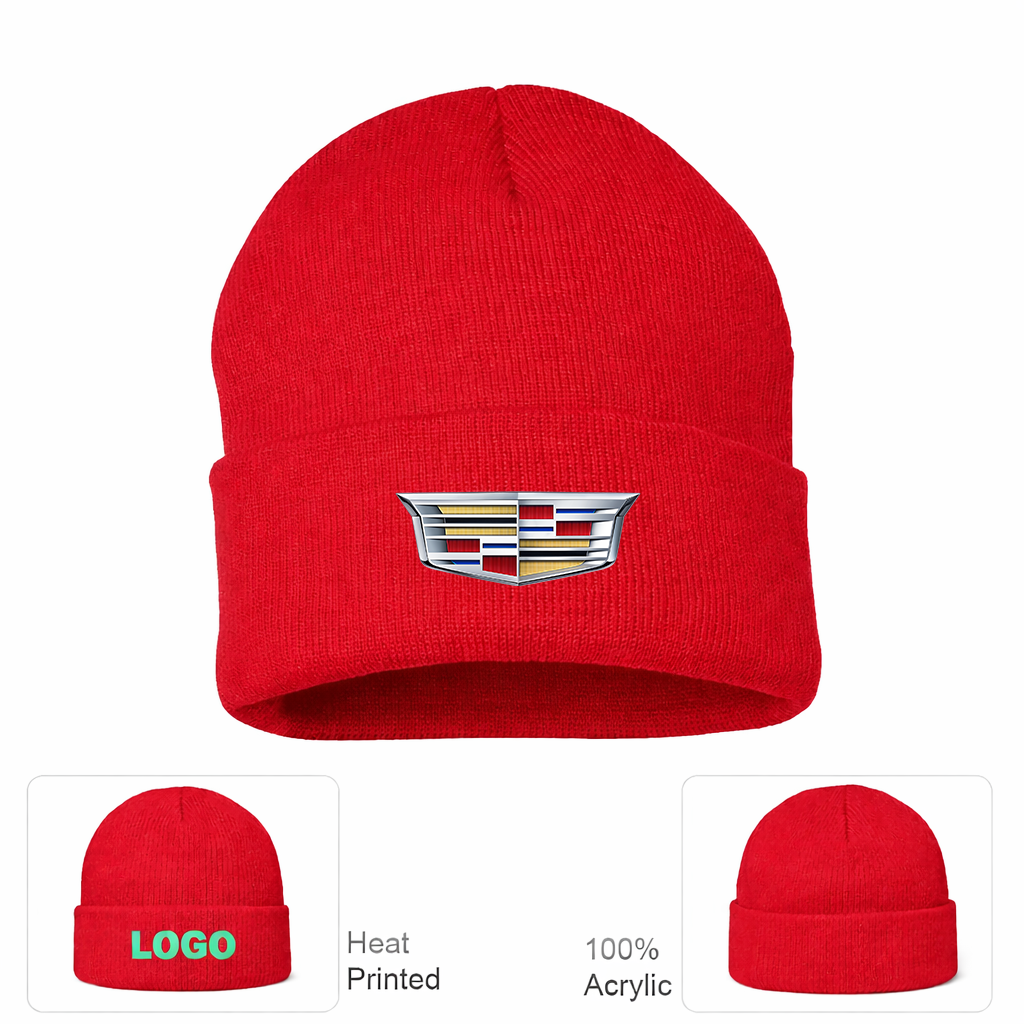 Cadillac Car Cuffed Beanie Hat