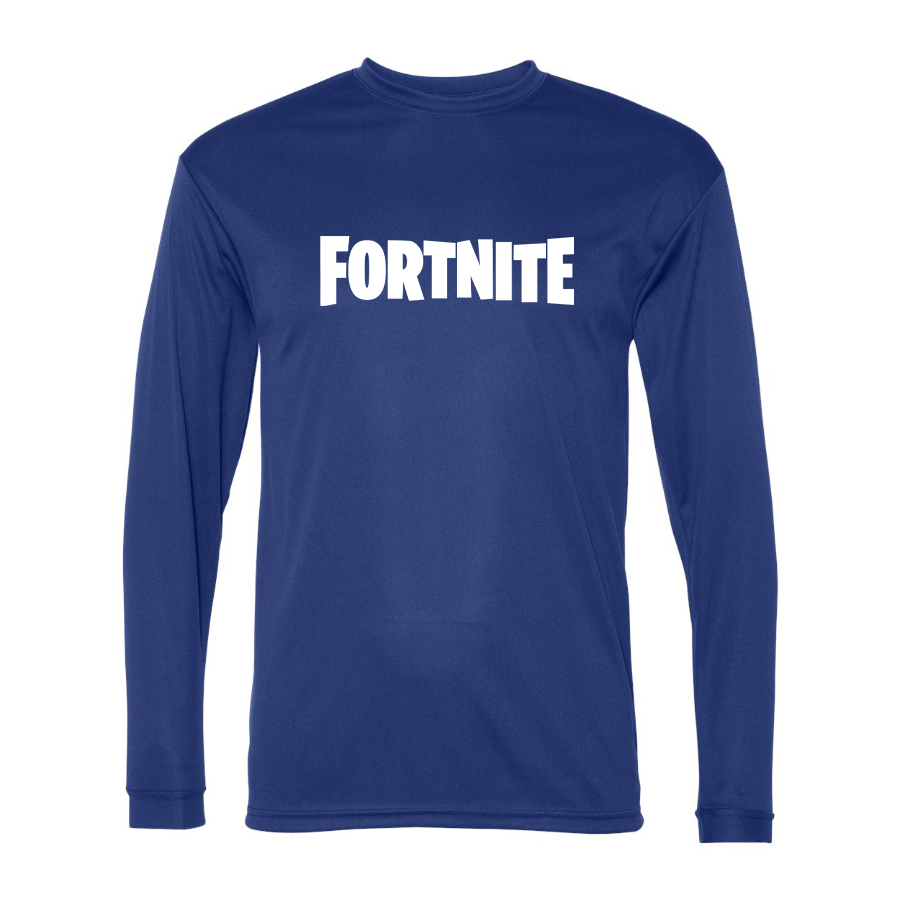Men’s Fortnite Battle Royale Game-  Polyester Long Sleeve T-Shirt