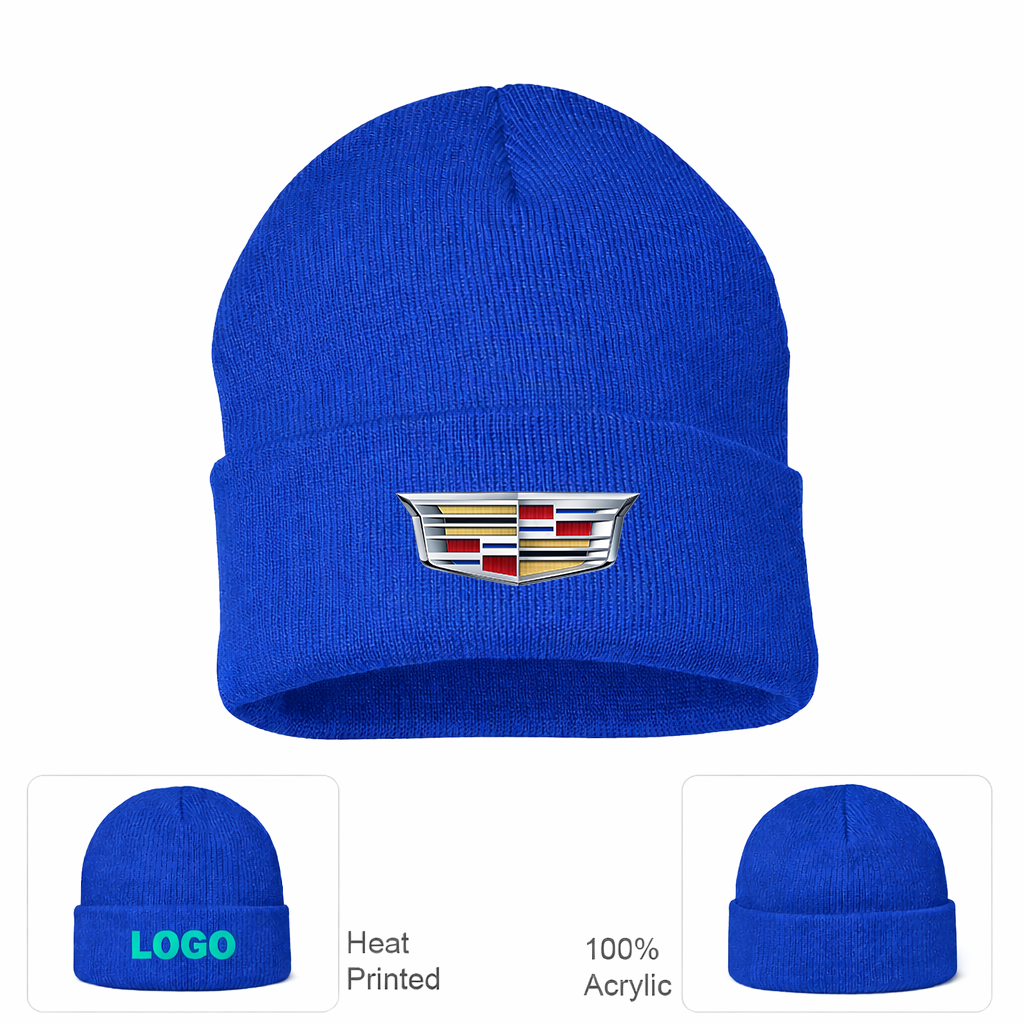 Cadillac Car Cuffed Beanie Hat
