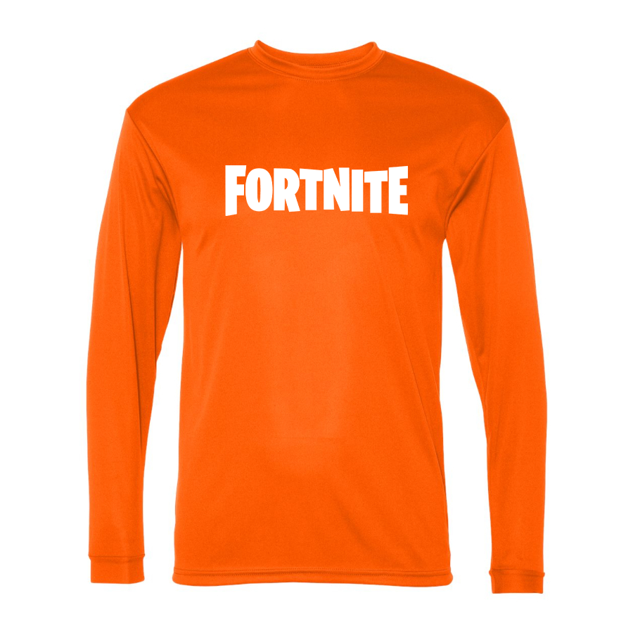 Men’s Fortnite Battle Royale Game-  Polyester Long Sleeve T-Shirt