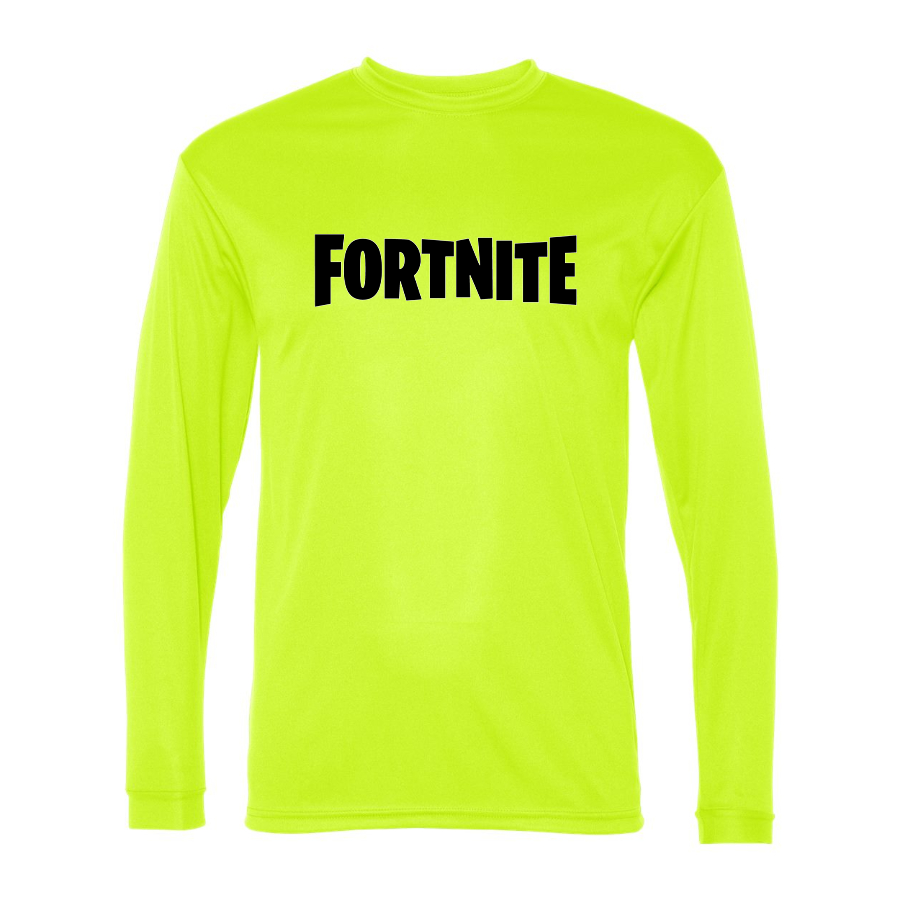 Men’s Fortnite Battle Royale Game-  Polyester Long Sleeve T-Shirt