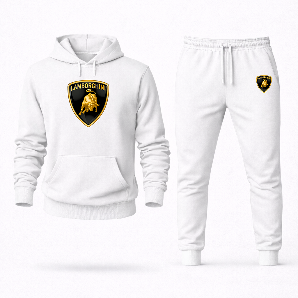 Men’s Lamborghini Car Hoodie Joggers Set