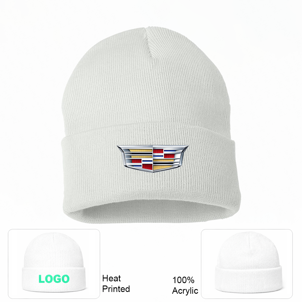 Cadillac Car Cuffed Beanie Hat