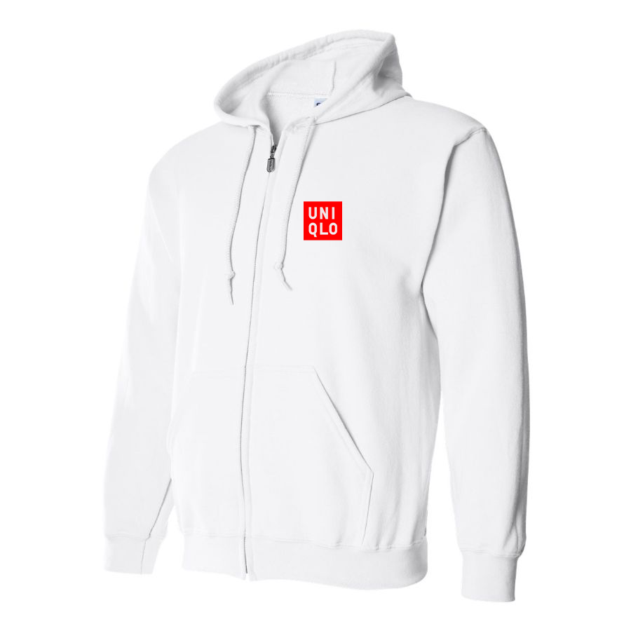 Men's Uniqlo Logo  Zipper Hoodie