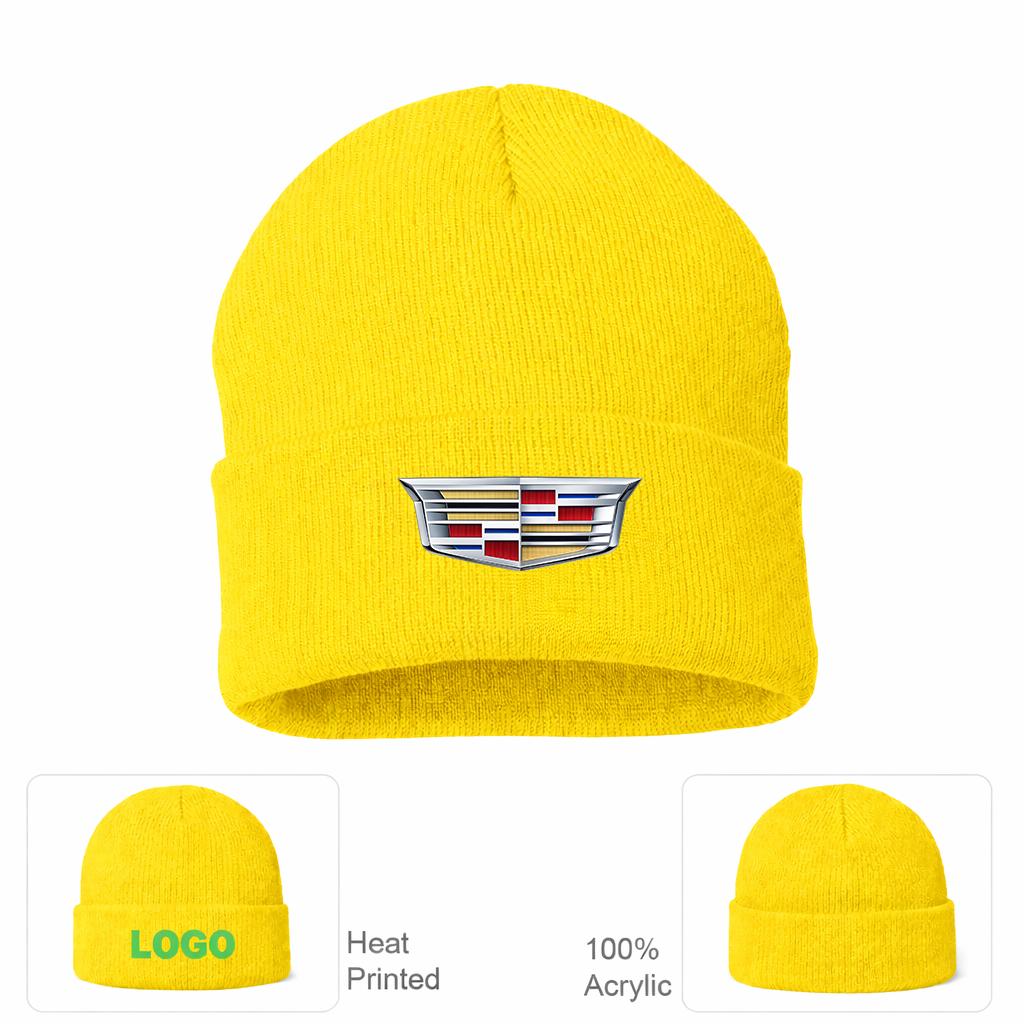 Cadillac Car Cuffed Beanie Hat