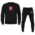Men's Arsenal Soccer Logo Crewneck Sweatshirt Joggers Suit