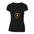 Women's Lamborghini Car V-Neck T-Shirt
