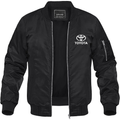 Men’s Toyota Motorsport Car Lightweight Bomber Jacket Windbreaker Softshell Varsity Jacket Coat