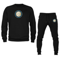 Men's Inter Milan Soccer Logo Crewneck Sweatshirt Joggers Suit