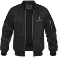 Men’s Pontiac Car Lightweight Bomber Jacket Windbreaker Softshell Varsity Jacket Coat