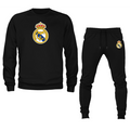 Men’s Real Madrid Soccer Logo Crewneck Sweatshirt Joggers Suit